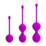 Trứng Rung Hỗ Trợ Tăng Khoái Cảm Nam Nữ Pretty Love Kegel Ball Silicone Three-In-One