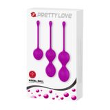 Trứng Rung Hỗ Trợ Tăng Khoái Cảm Nam Nữ Pretty Love Kegel Ball Silicone Three-In-One
