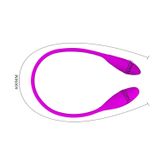 Trứng Rung 2 Đầu Hỗ Trợ Tăng Khoái Cảm Nam Nữ Pretty Love Snaky Vibe Chính Hãng