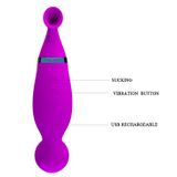 MÁY HÚT & MASSAGE PRETTYLOVE MAGIC FLUTE TÍM CHÍNH HÃNG