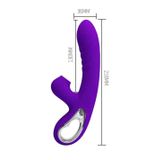 Máy Massage Hỗ Trợ Tăng Khoái Cảm Nam Nữ Rung Có Nhánh Pretty Love Jersey Tím Chính Hãng