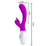 Máy Massage Hỗ Trợ Tăng Khoái Cảm Nam Nữ Rung Có Nhánh Gai Mềm Pretty Love Moth Chính Hãng