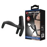 Bao Cao Su Đôn Dên Hỗ Trợ Tăng Khoái Cảm Nam Nữ Pretty Love Vibrating Penis Sling