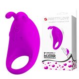 Vòng Đeo Rung Có Tai Thỏ Hỗ Trợ Tăng Khoái Cảm Nam Nữ Pretty Love Rabbit Vibrator Tím Chính Hãng