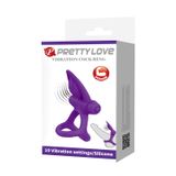 Vòng Đeo Rung Hỗ Trợ Tăng Khoái Cảm Nam Nữ Pretty Love Vibration Cook Ring Tím