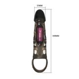 Bao Cao Su Đôn Dên Rung Hỗ Trợ Tăng Khoái Cảm Nam Nữ Pretty Love TPR Material Length 7.0 Chính Hãng