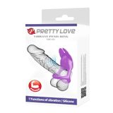 Vòng Đeo Rung Hỗ Trợ Tăng Khoái Cảm Nam Nữ Pretty Love Vibrant Penis Ring Silas Màu Tím