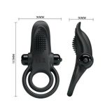 Vòng Đeo Hình Lá Rung Hỗ Trợ Tăng Khoái Cảm Nam Nữ Pretty Love Vibrant Penis Ring Chính Hãng