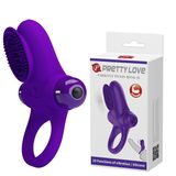 Vòng Đeo Rung Hỗ Trợ Tăng Khoái Cảm Nam Nữ Pretty Love Vibrant Penis Ring II Tím Chính Hãng