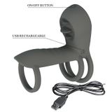 Vòng Đeo Rung Đa Năng Nhiều Chế Độ Hỗ Trợ Tăng Khoái Cảm Nam Nữ Pretty Love Master Ring Màu Chì Chính Hãng