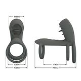 Vòng Đeo Rung Đa Năng Nhiều Chế Độ Hỗ Trợ Tăng Khoái Cảm Nam Nữ Pretty Love Master Ring Màu Chì Chính Hãng