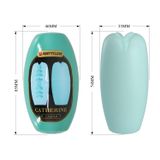 Âm Đạo Giả Silicone Hỗ Trợ Tăng Khoái Cảm Nam Nữ Pretty Love CATHERINE CASPAR Màu Xanh Ngọc Chính Hãng