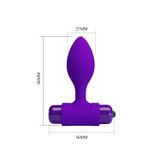 Dụng Cụ Kích Thích & Massage Hậu Môn Hỗ Trợ Tăng Khoái Cảm Nam Nữ Pretty Love Vibra Butt Plug Tím Chính Hãng