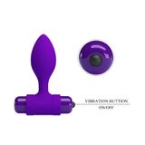 Dụng Cụ Kích Thích & Massage Hậu Môn Hỗ Trợ Tăng Khoái Cảm Nam Nữ Pretty Love Vibra Butt Plug Tím Chính Hãng