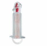 Bao Cao Su Đôn Dên Gai Rung Đầu Có Quai Đeo Silicon Siêu Mềm 354426