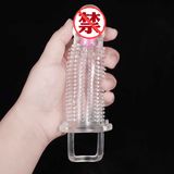 Bao Cao Su Đôn Dên Gai Rung Đầu Có Quai Đeo Silicon Siêu Mềm 354426