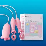 Bộ trứng rung lưỡi liếm kẹp núm vú Punch xinh xắn