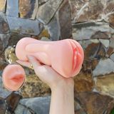 Âm đạo giả silicon 2 đầu chơi cực sướng (âm đạo, hình miệng)