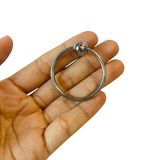Vòng đeo dương vật inox 1 bi chống xuất tinh sớm, giữ cương cứng