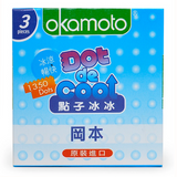 Bao Cao Su Okamoto Dot De Cool Gai Lạnh Kéo Dài Thời Gian - Hộp 3 Cái
