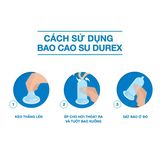 Bao cao su durex, mỏng vừa khít, hộp 12 cái , che tên sp 