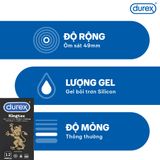 Bao Cao Su Durex Kingtex Size Nhỏ 49mm - 100% Chính Hãng