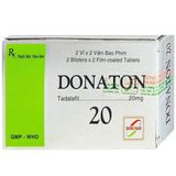 Viên uống hỗ trợ phái mạnh tăng bản lĩnh đàn ông Donaton 20mg (Hộp 2 vỉ x 2 viên)