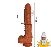 DV giả dính tường 27cm gân bi Hỗ Trợ Tăng Khoái Cảm Nam Nữ Chính Hãng