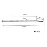 Cây Sounding Inox 24cm 5mm hạt tròn