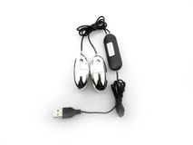 Trứng rung bạc 2 cục rung jack USB 