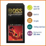 Bao Cao Su BOSS 4 in 1 Longshock Hộp 12 Cái 363998