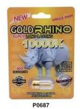 Viên uống cao cấp tinh chất thiên nhiên dành cho phái mạnh GOLD RHINO SUPER LONG LASTING 10000K 1 Viên