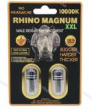 Viên uống tăng cường sinh lý nam Rhino Magnum XXL 10000K cao cấp 2 Viên 7 Ngày