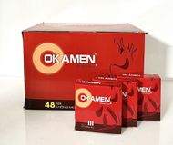 Bao cao su OKAMEN cao cấp từ cao su thiên nhiên Hộp 144 Cái