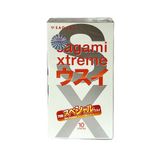 Bao cao su Sagami Xtreme Super Thin – Hộp 10 chiếc, siêu mỏng, cảm giác thật, ôm sát vừa vặn