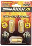Viên uống tăng cường sinh lý nam Rhino Rush 70 Trio 13000 cao cấp 3 Viên 7 Ngày