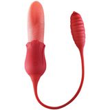 TRỨNG RUNG 2 đầu LƯỠI LIẾM IPX5 WATERPROOF rung ngoáy Cao cấp Chính Hãng