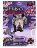 Viên uống cao cấp tinh chất thiên nhiên dành cho phái mạnh Rhino 6969 Super Power Platinum Plus+ 500000mg 1 Viên
