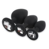 Phích cắm hậu môn BUTT PLUG SILICON ĐEN cao cấp chính hãng