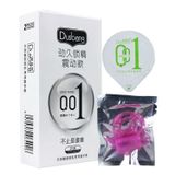 Bao Cao Su Dusbang 0.01 & Nhẫn rung tình yêu - White