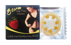 Bao cao su bi Storm strawberry 7 bi