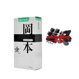 Bao cao su Okamoto siêu mỏng hương vani + bộ đồ chơi tình yêu 9 món cao cấp