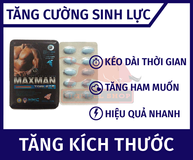 Viên uống tăng cường sinh lực và kéo dài dành cho nam  MAXMAN 10 viên