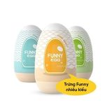 Âm Đạo giả hình Trứng Thủ Dâm Dành Cho Nam Giới Funny Egg Nhỏ Gọn Gân Gai chính hãng