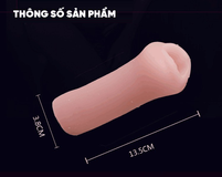Âm đạo Khối Silicone Thủ Dâm Dành Cho Nam Giới Nhỏ Gọn Gân Gai Mềm Mại chính hãng