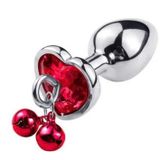 Phích Cắm Hậu Môn Hình Trái Tim Có Chuông – Chất Liệu Inox Cao Cấp (HM38) 340074