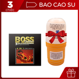 I Sale 2025 I - Combo Bao Cao Su Boss 3 chiếc + Cốc Qing - Dành cho Nam
