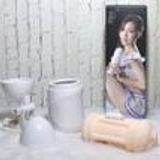 I Sale 2025 I Âm Đạo Giả 2 Đầu Happy ( Có Đế Dán Tường, 1 Đầu Âm Đạo, 1 Bờ Môi, Không Rung )