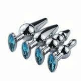 Mỏ Neo Inox Kích Thích Hậu Môn Nhiều Kiểu Đính Đá Xanh Cao Cấp Size Vừa
