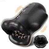 Máy Tự Sướng Massage Tập Dương Vật Nam Giới Giả Dạng Bờ Môi Đen Rung Nhiều Tần Số Cao Cấp